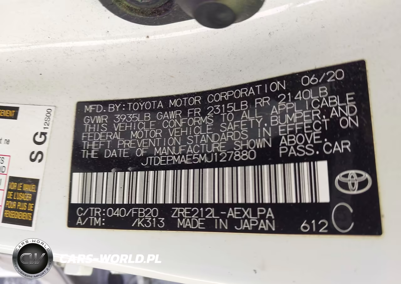 2021 Toyota Corolla Le VIN:JTDEPMAE5MJ127880 - 9