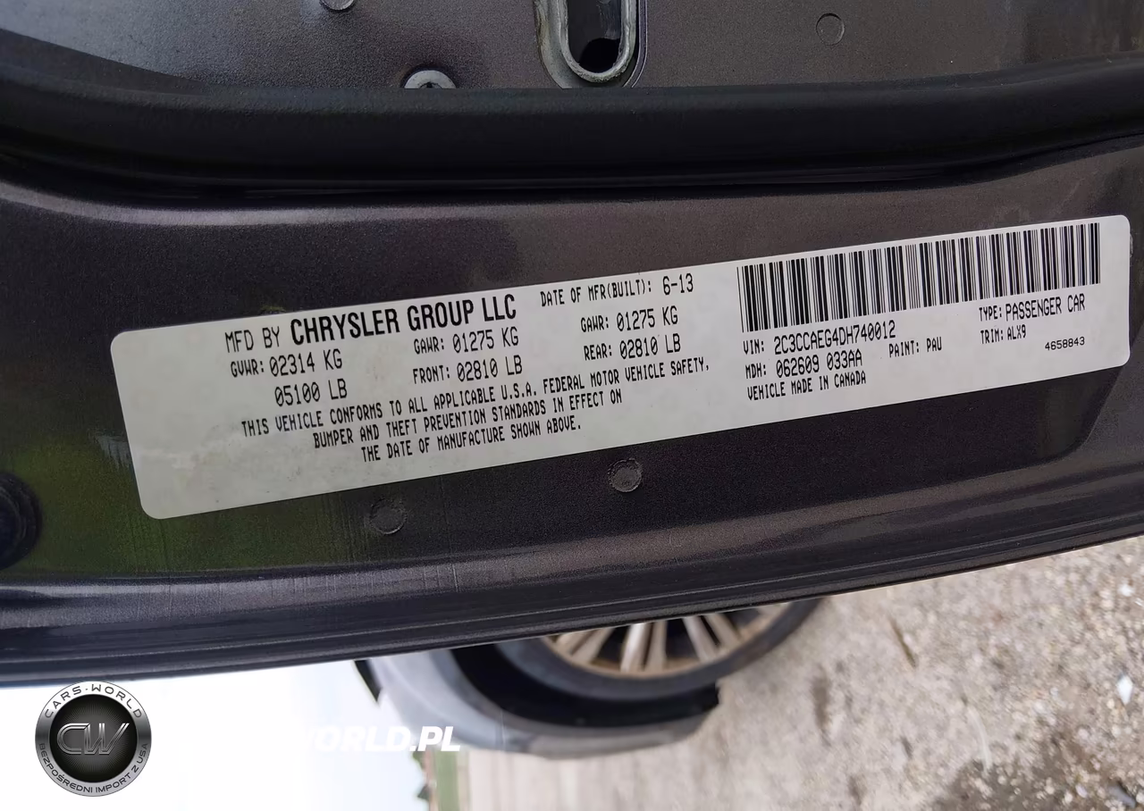 2013 Chrysler 300C VIN:2C3CCAEG4DH740012 - 9