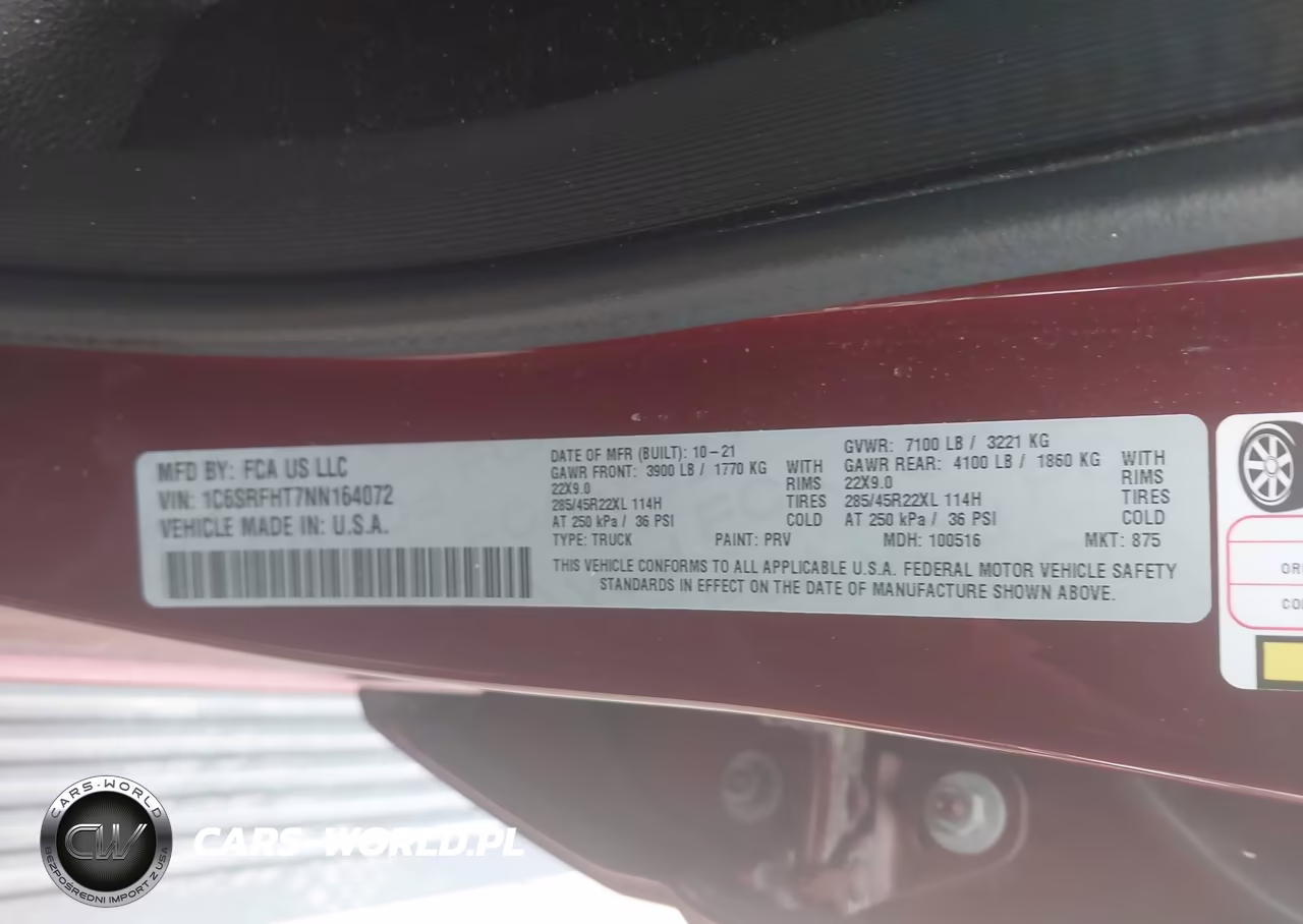 2022 Ram 1500 Limited 4X4 5'7 Box VIN:1C6SRFHT7NN164072 - 9