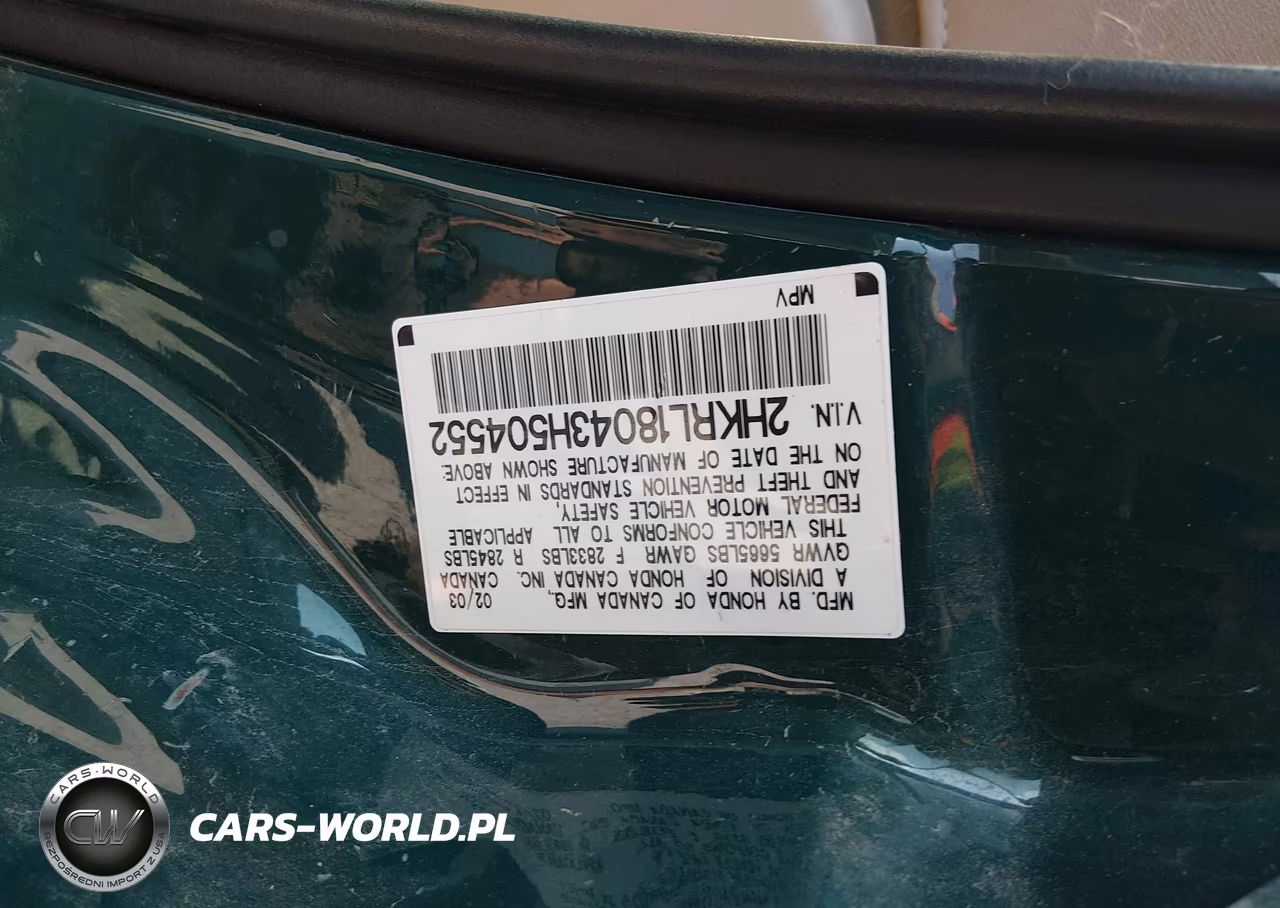 2003 Honda Odyssey Ex-L VIN:2HKRL18043H504552 - 9
