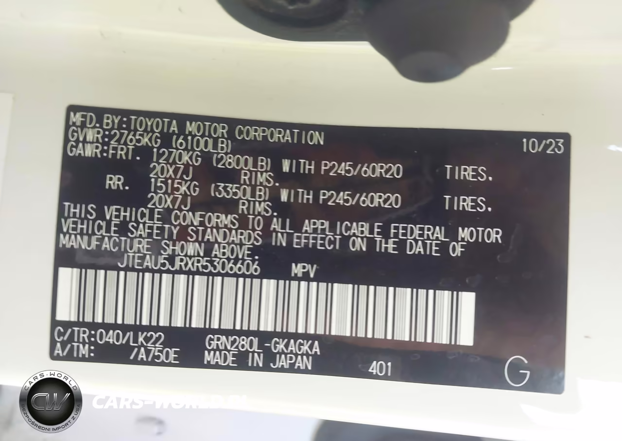 2024 Toyota 4Runner Trd Sport VIN:JTEAU5JRXR5306606 - 9