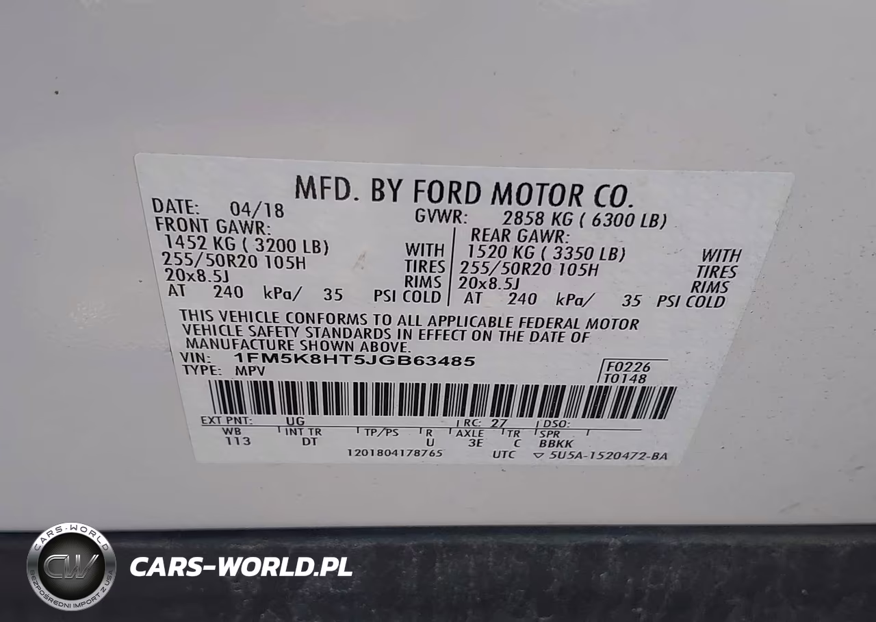 2018 Ford Explorer Platinum VIN:1FM5K8HT5JGB63485 - 9