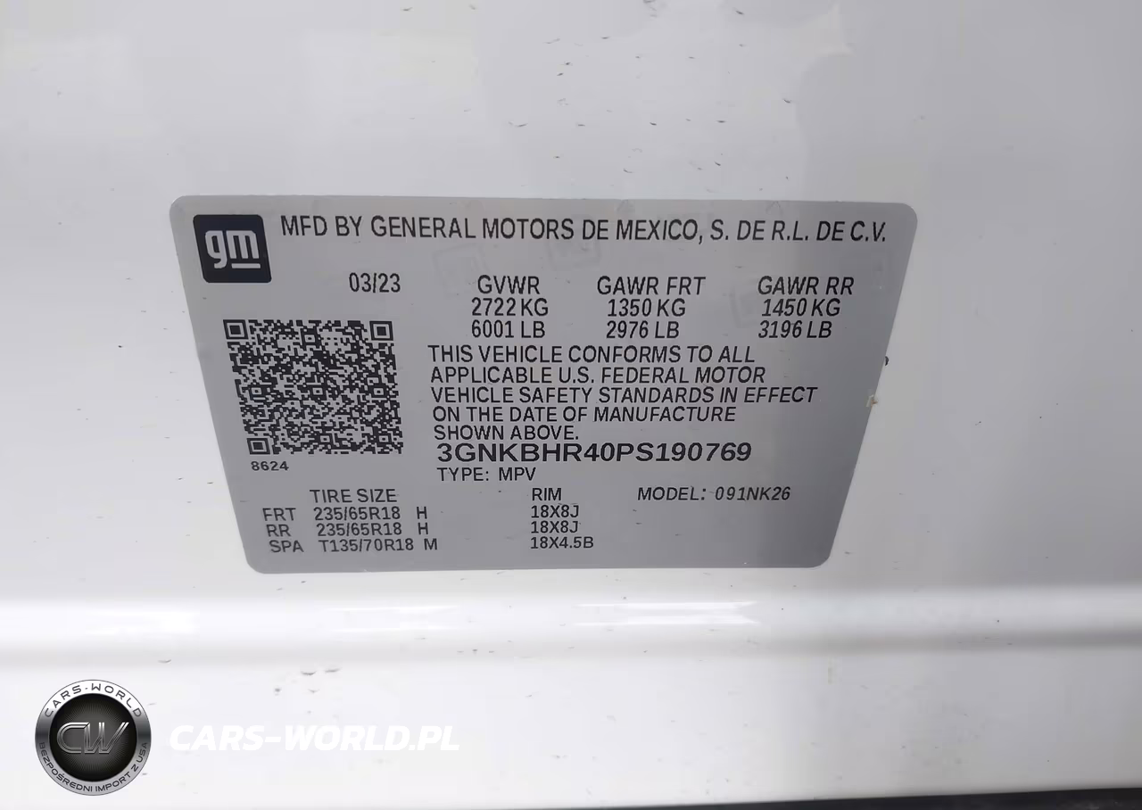 2023 Chevrolet Blazer Awd 2Lt VIN:3GNKBHR40PS190769 - 9