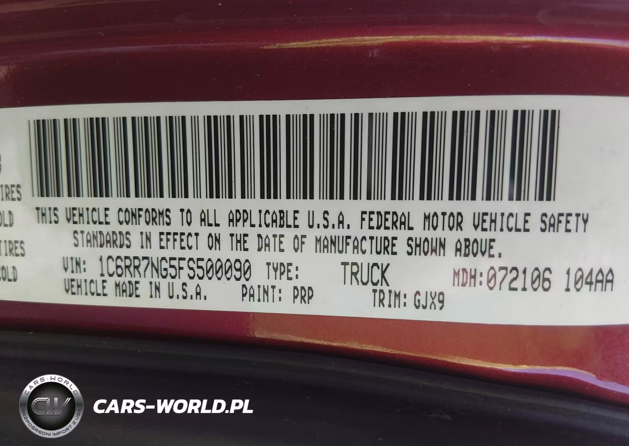 2015 Ram 1500 Laramie VIN:1C6RR7NG5FS500090 - 9