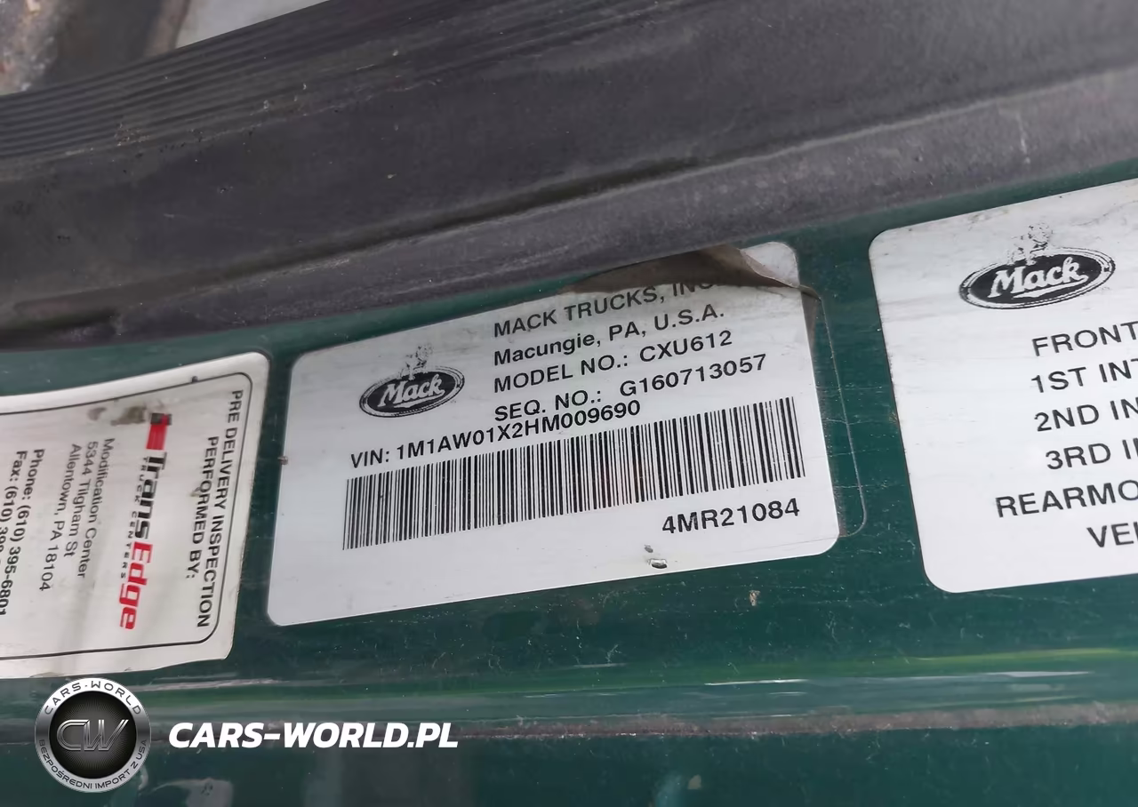 2017 Mack Pinnacle VIN:1M1AW01X2HM009690 - 8