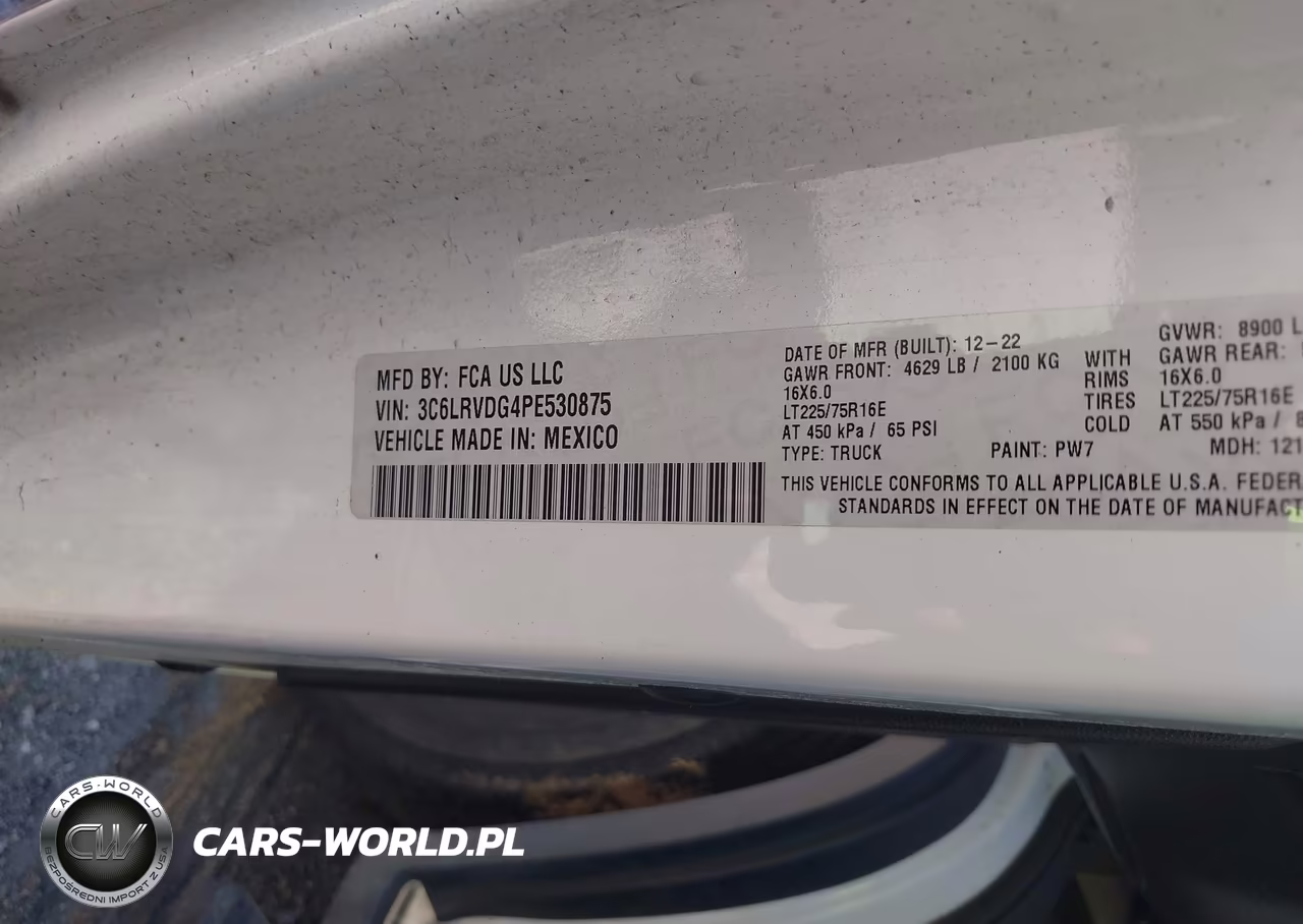 2023 Ram Promaster 2500 VIN:3C6LRVDG4PE530875 - 9