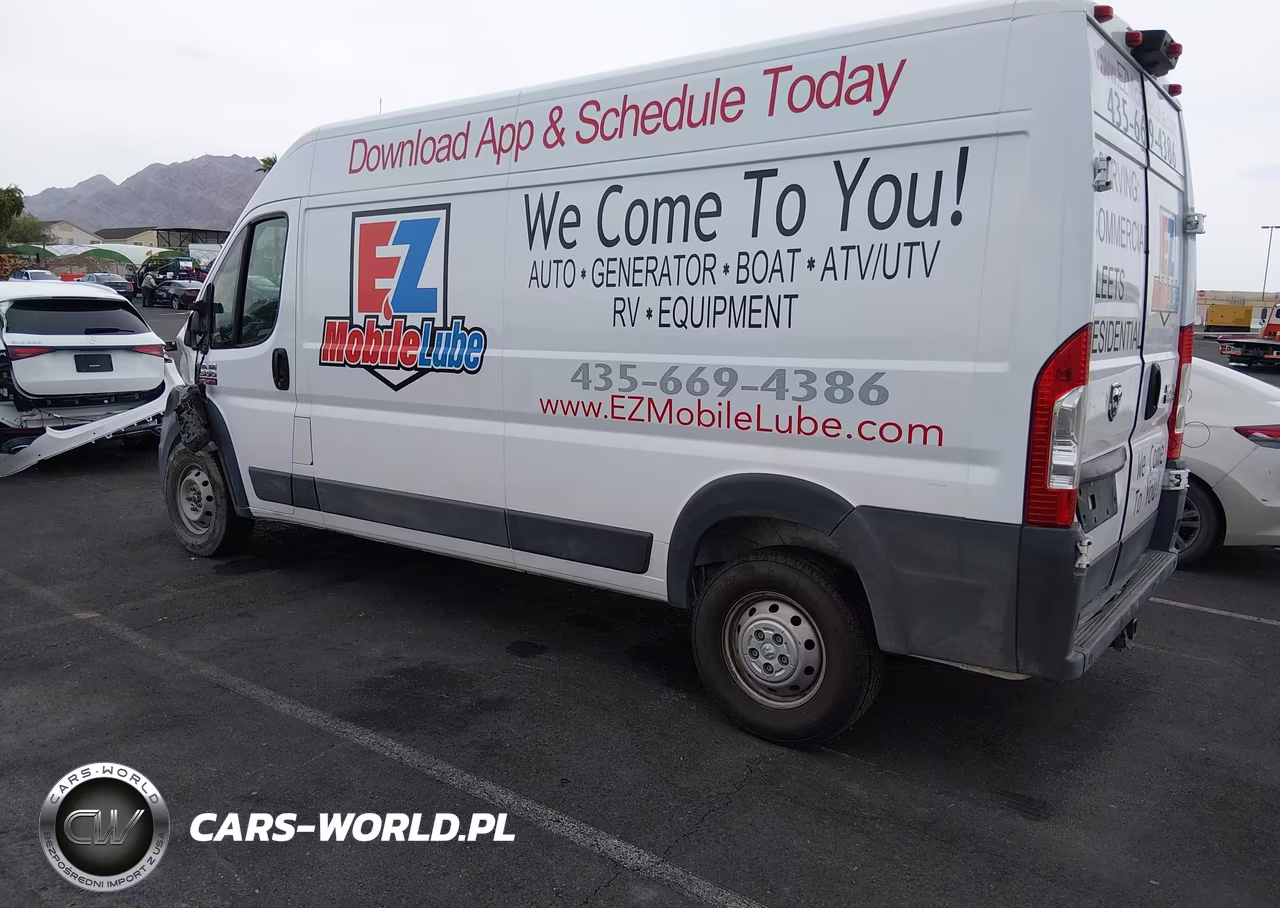 2018 Ram Promaster 2500 High Roof 159 Wb VIN:3C6TRVDG6JE113216 - 3