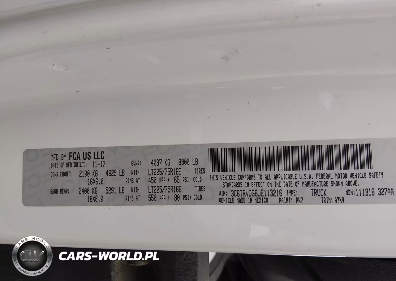2018 Ram Promaster 2500 High Roof 159 Wb VIN:3C6TRVDG6JE113216 - 9