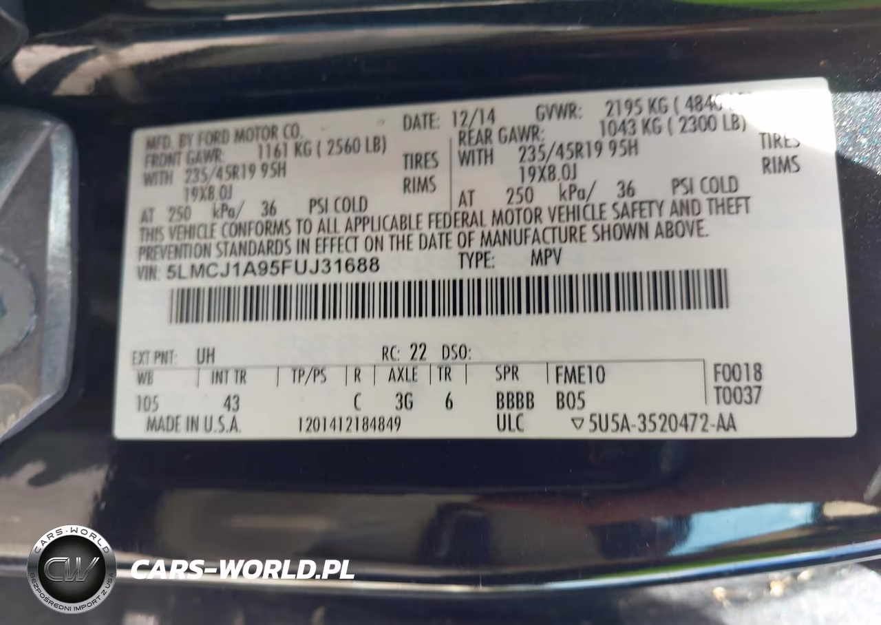 2015 Lincoln Mkc VIN:5LMCJ1A95FUJ31688 - 9