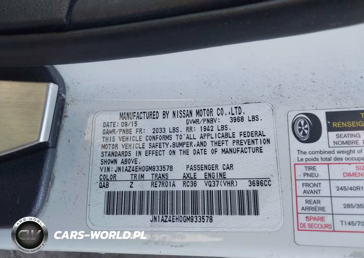 2016 Nissan 370Z Nismo Tech VIN:JN1AZ4EH0GM933578 - 9