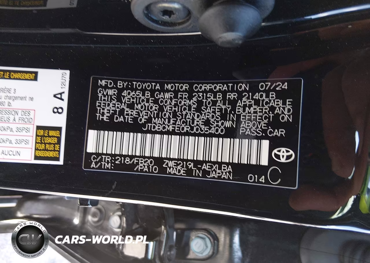2024 Toyota Corolla Le-Se-Xle-Night Shade VIN:JTDBCMFE0RJ035400 - 9