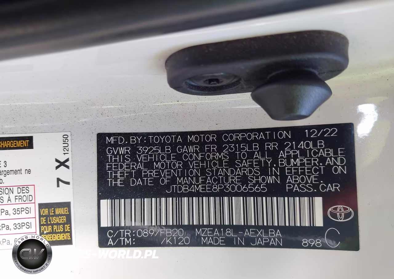 2023 Toyota Corolla Le VIN:JTDB4MEE8P3006565 - 9