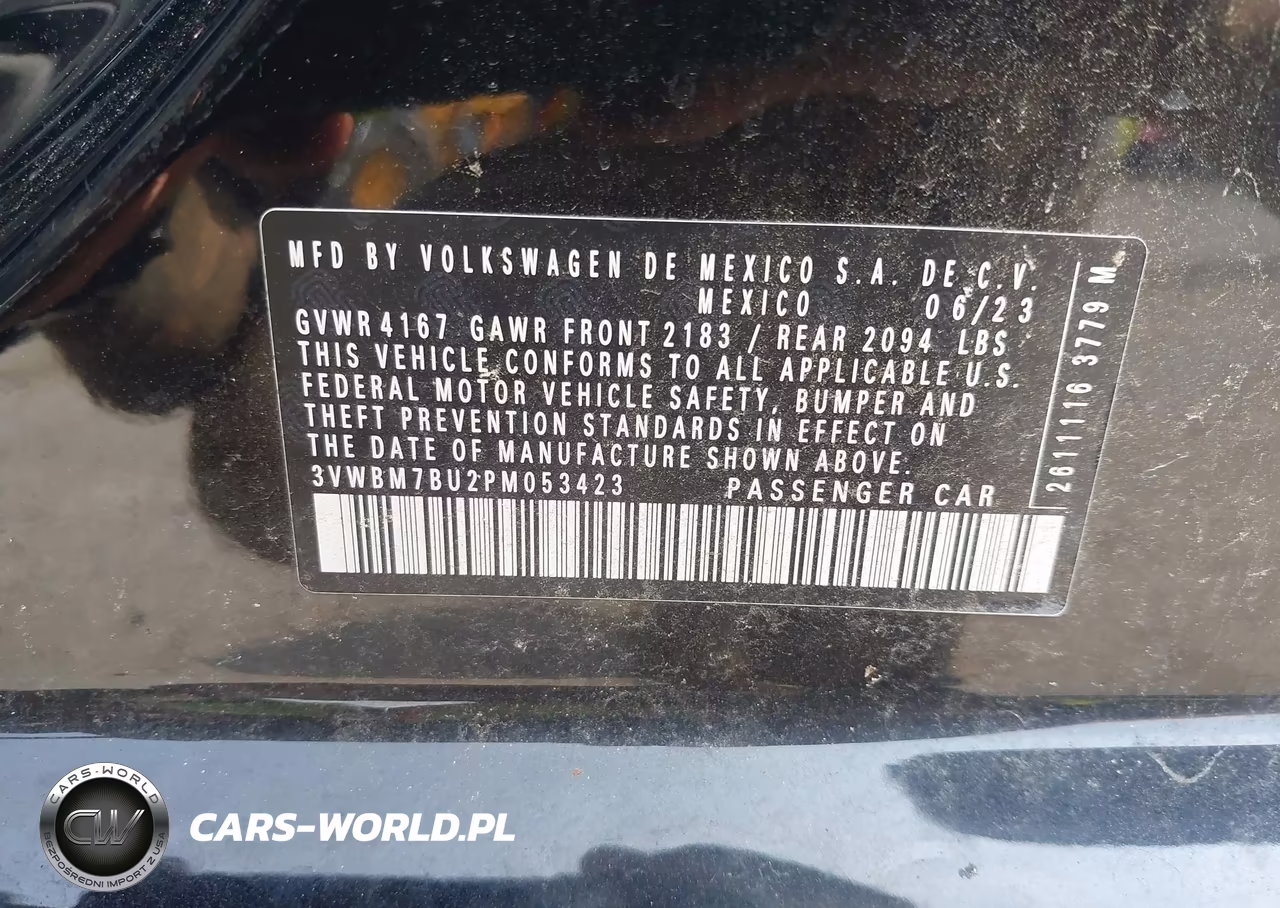 2023 Volkswagen Jetta 1.5T Sport VIN:3VWBM7BU2PM053423 - 9