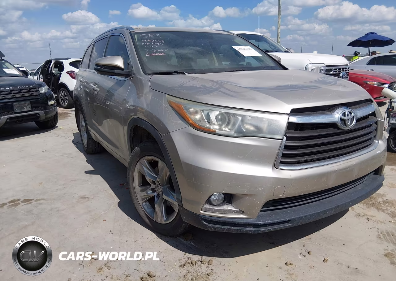 2015 Toyota Highlander Limited V6 VIN:5TDYKRFH8FS091619 - 1