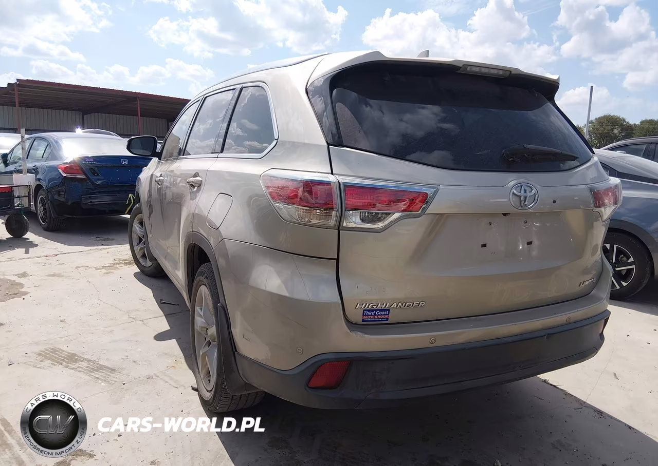 2015 Toyota Highlander Limited V6 VIN:5TDYKRFH8FS091619 - 3