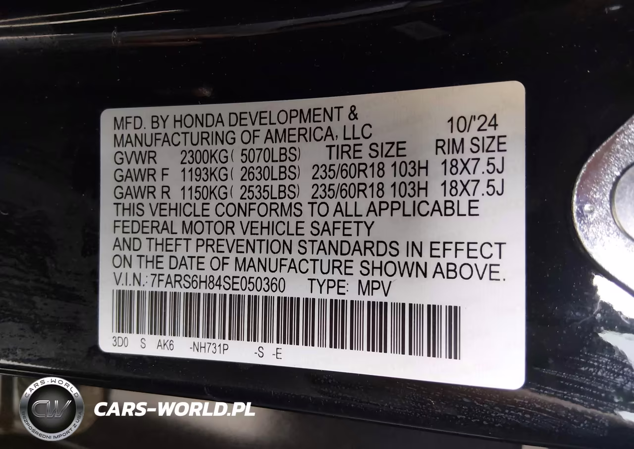 2025 Honda Cr-V Hybrid Sport-L VIN:7FARS6H84SE050360 - 9