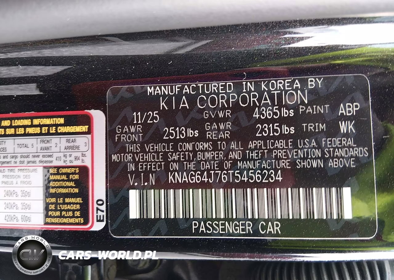 2026 Kia K5 Gt-Line Fwd VIN:KNAG64J76T5456234 - 9