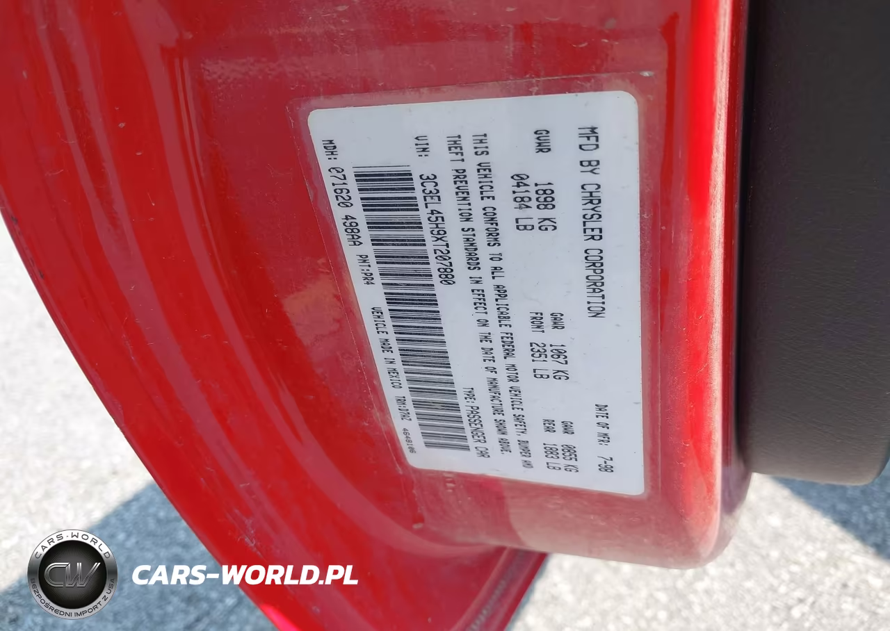 1999 Chrysler Sebring Jx VIN:3C3EL45H9XT207880 - 9