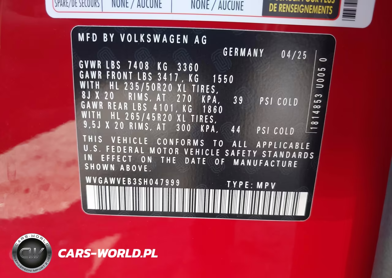 2025 Volkswagen Id. Buzz Pro S VIN:WVGAWVEB3SH047999 - 9
