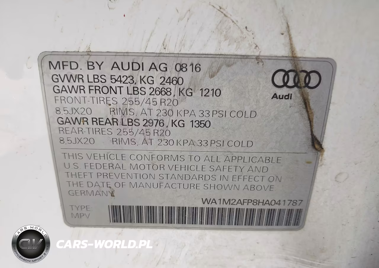 2017 Audi Q5 2.0T Premium VIN:WA1M2AFP8HA041787 - 9