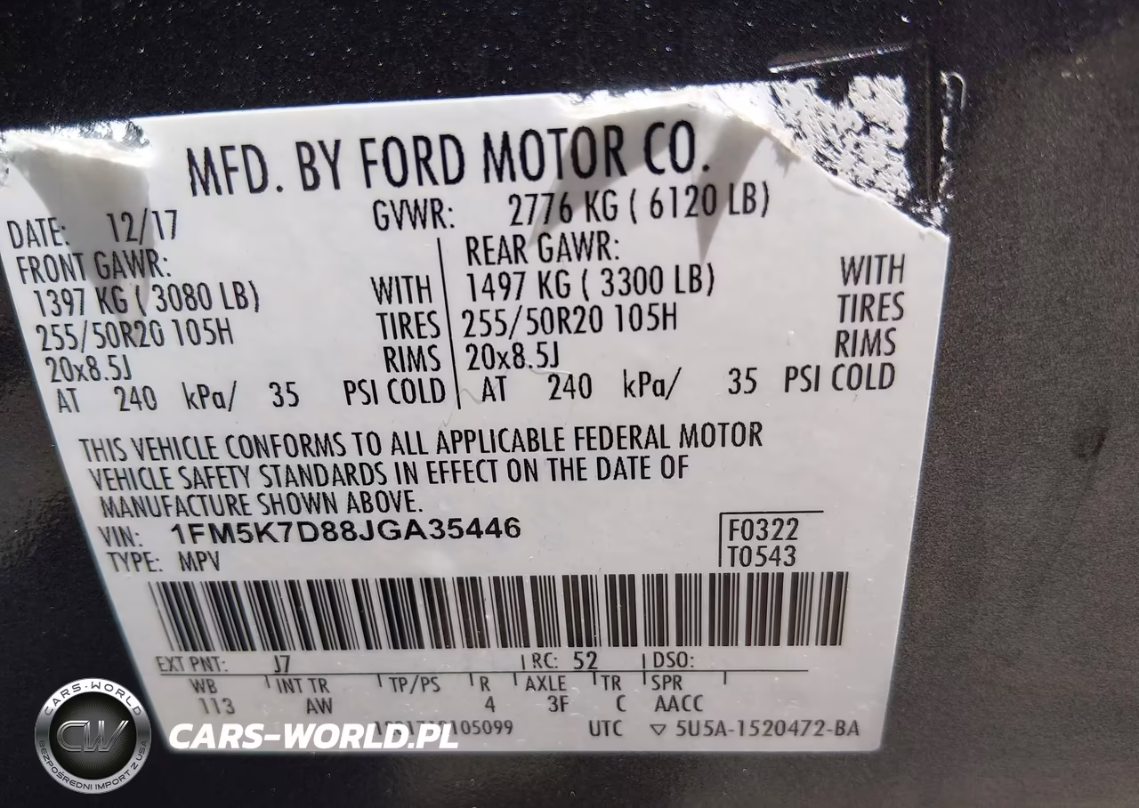 2018 Ford Explorer Xlt VIN:1FM5K7D88JGA35446 - 9