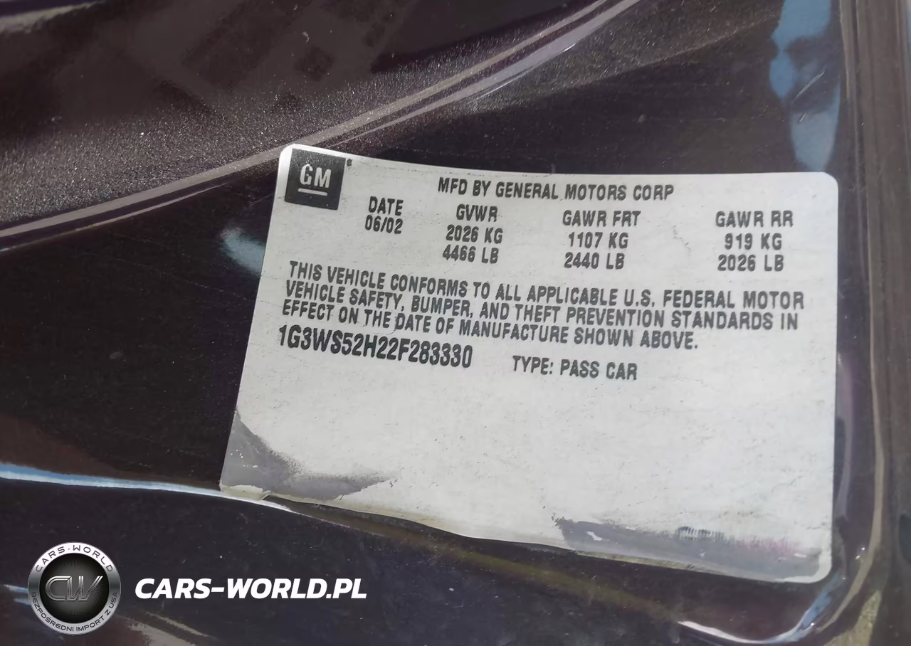 2002 Oldsmobile Intrigue Gl VIN:1G3WS52H22F283330 - 9