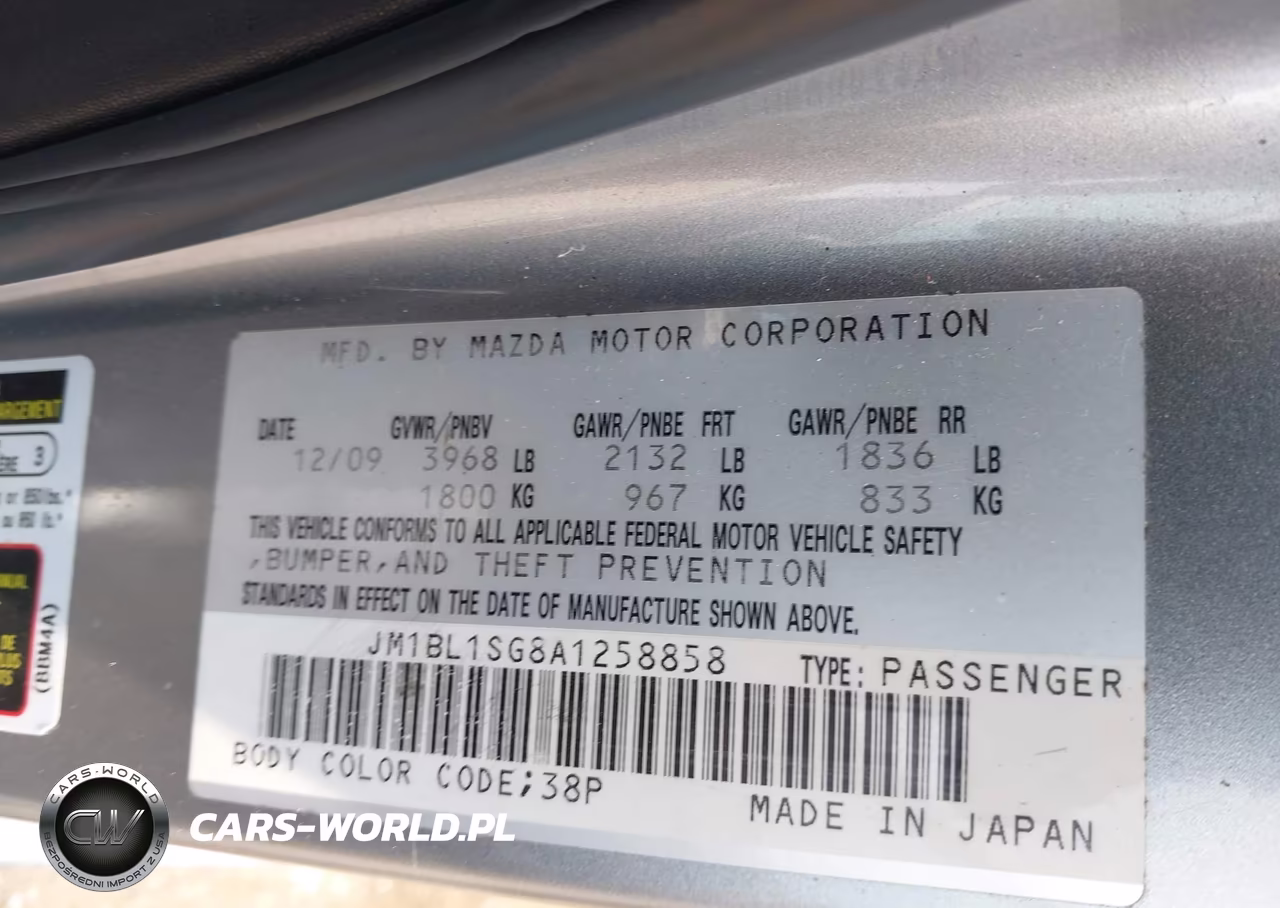 2010 Mazda Mazda3 I Sport VIN:JM1BL1SG8A1258858 - 9