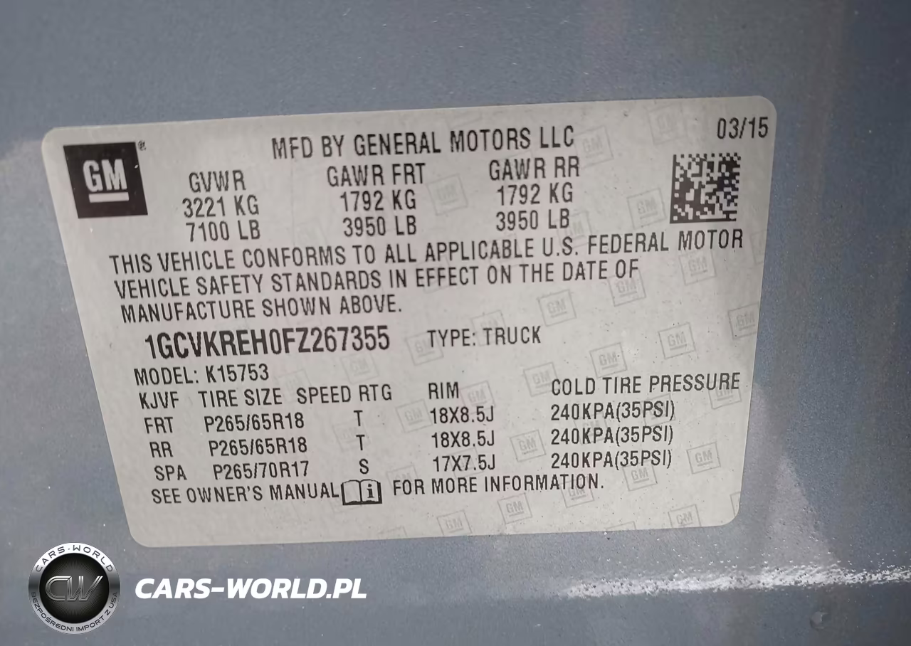 2015 Chevrolet Silverado 1500 Lt VIN:1GCVKREH0FZ267355 - 9