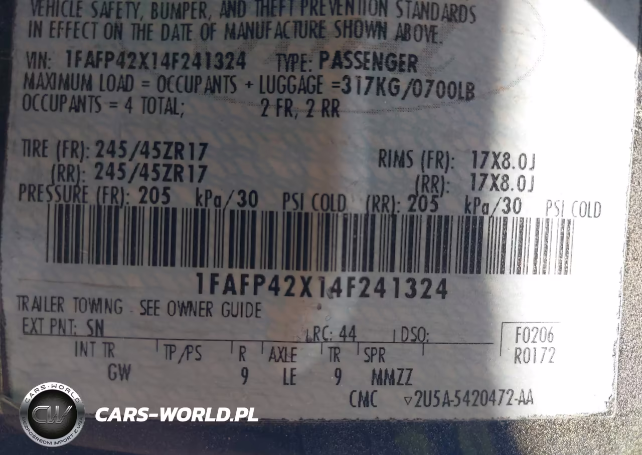 2004 Ford Mustang Gt VIN:1FAFP42X14F241324 - 9