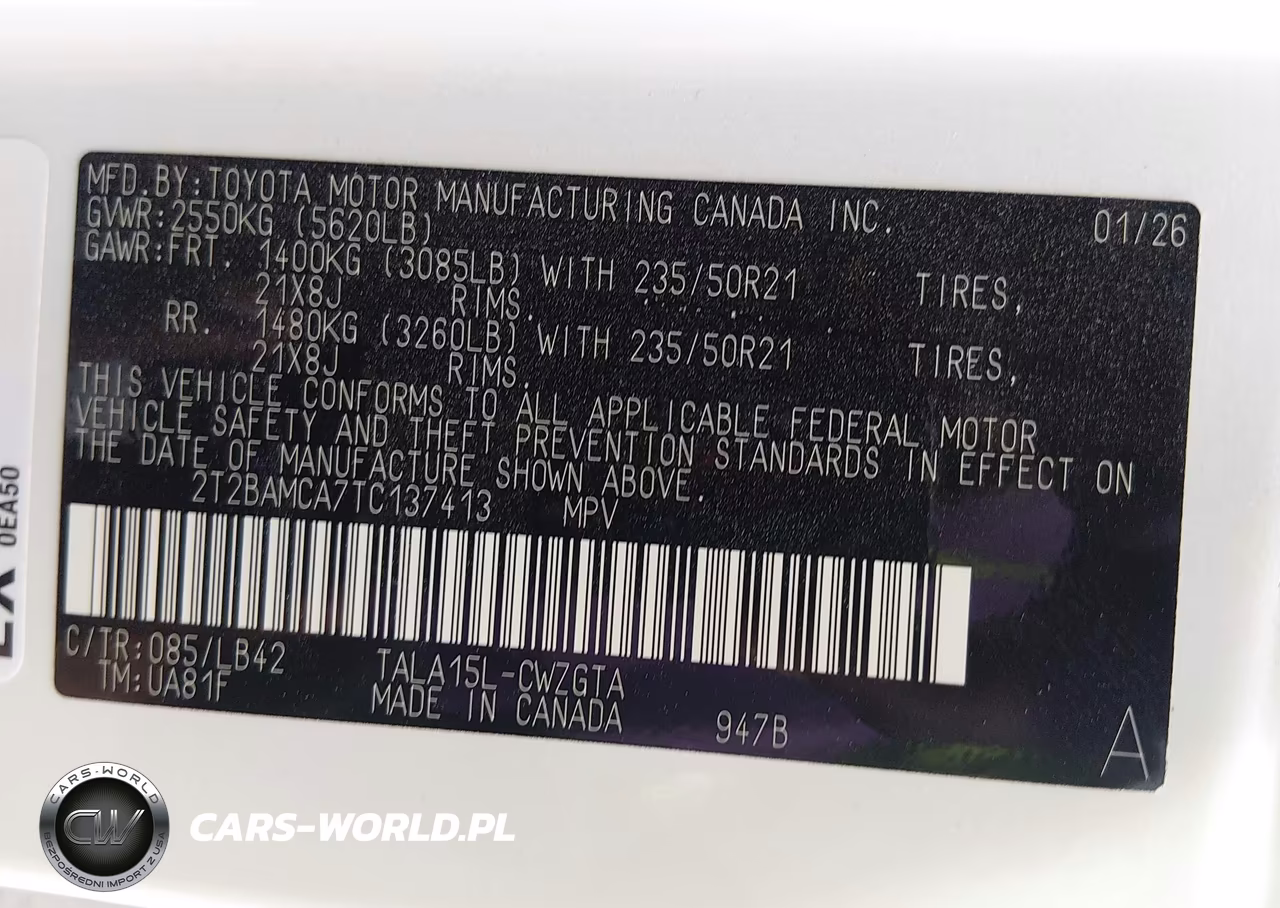2026 Lexus Rx 350 Premium+ VIN:2T2BAMCA7TC137413 - 9