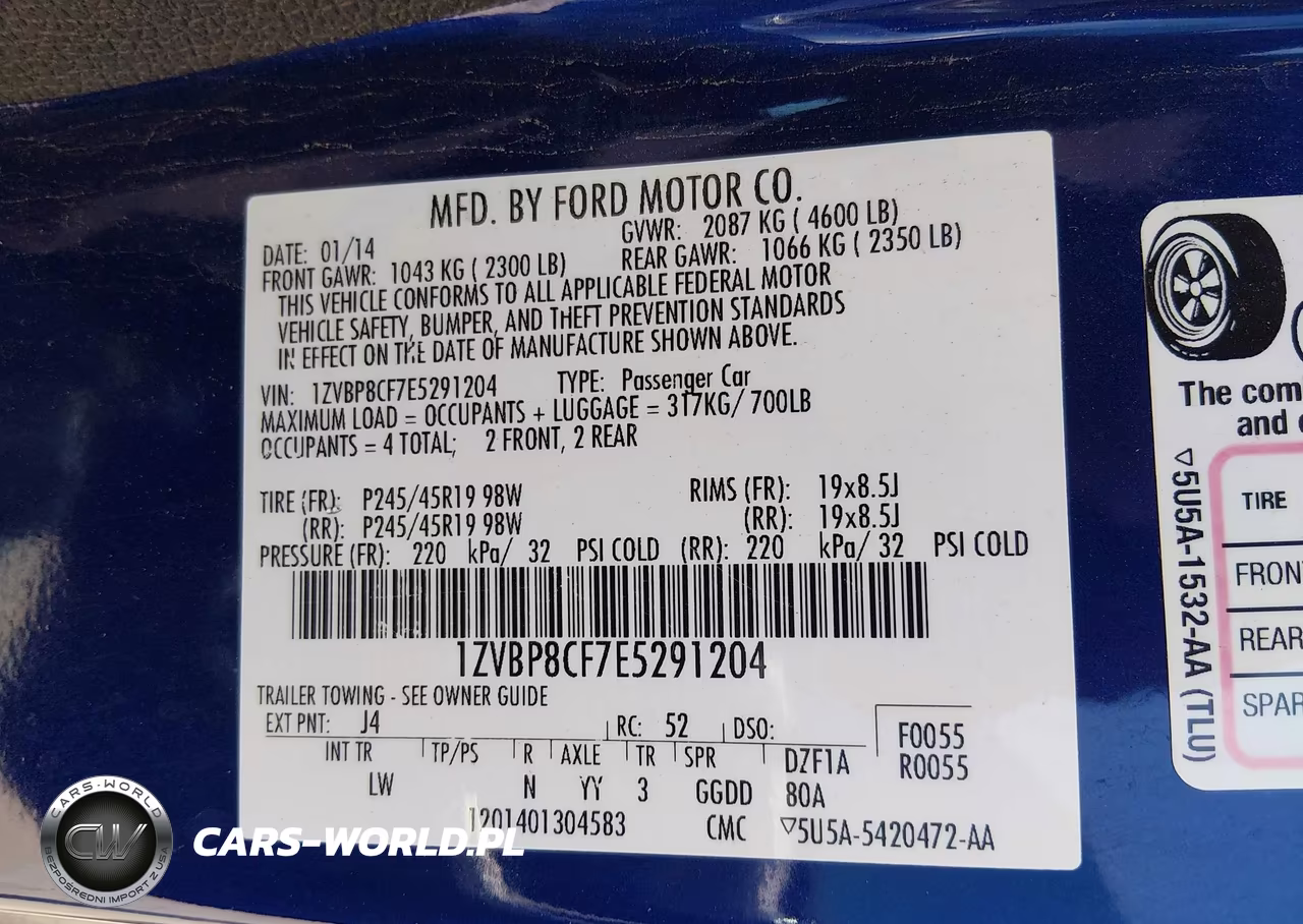 2014 Ford Mustang Gt Premium VIN:1ZVBP8CF7E5291204 - 9