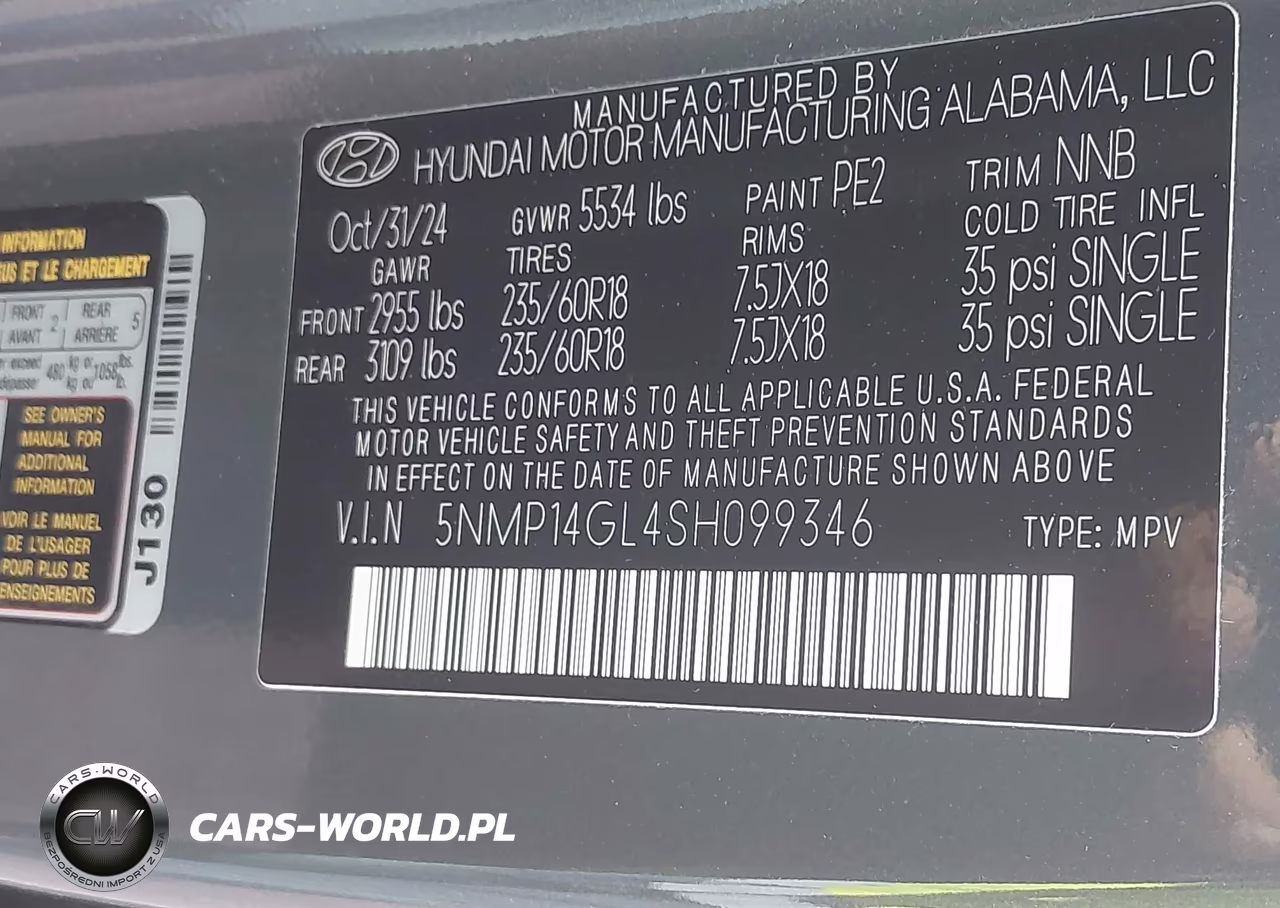 2025 Hyundai Santa Fe Se VIN:5NMP14GL4SH099346 - 9