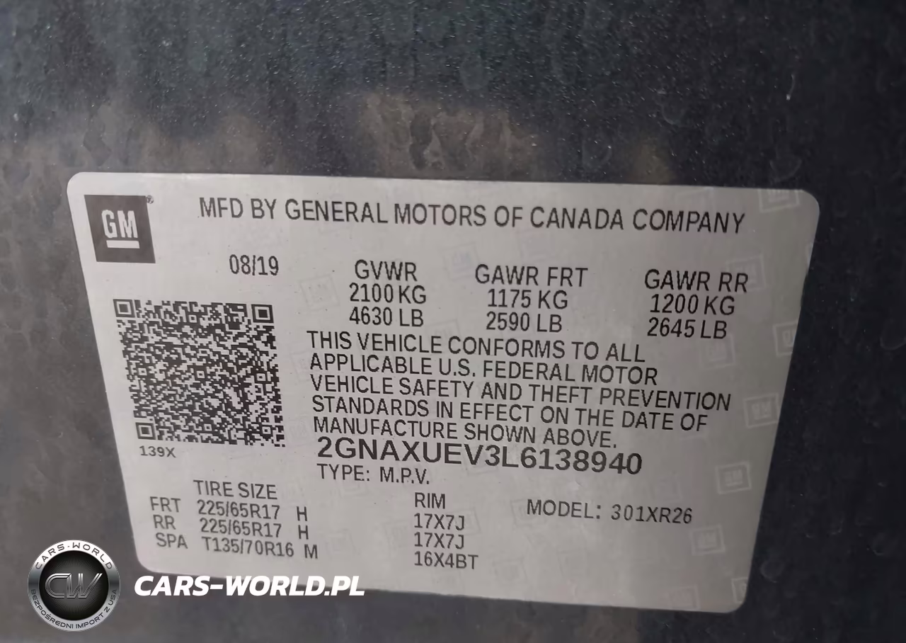 2020 Chevrolet Equinox Awd Lt 1.5L Turbo VIN:2GNAXUEV3L6138940 - 9