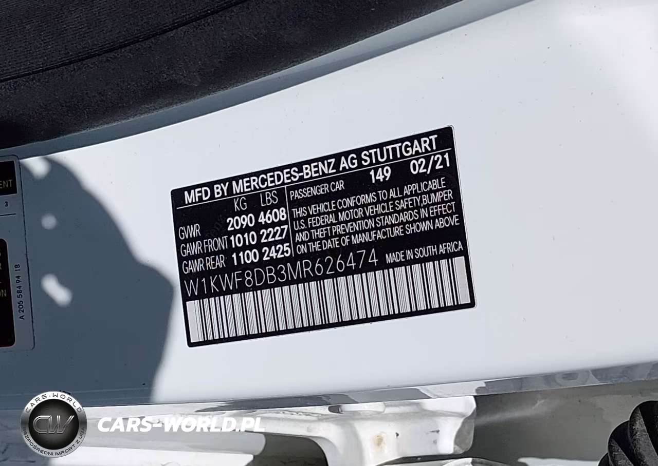 2021 Mercedes-Benz C 300 Sedan VIN:W1KWF8DB3MR626474 - 9