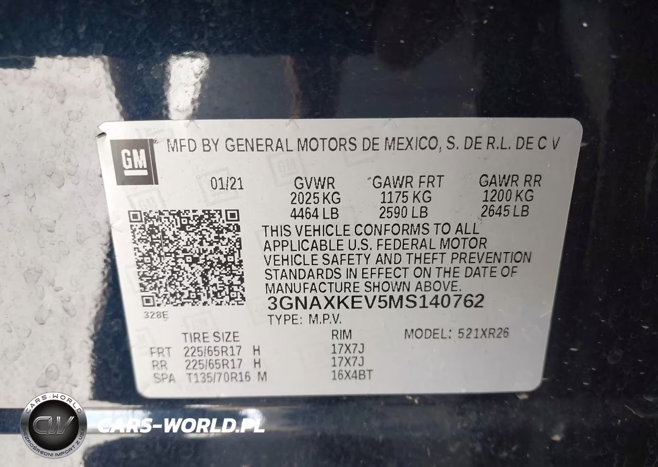 2021 Chevrolet Equinox Fwd Lt VIN:3GNAXKEV5MS140762 - 9
