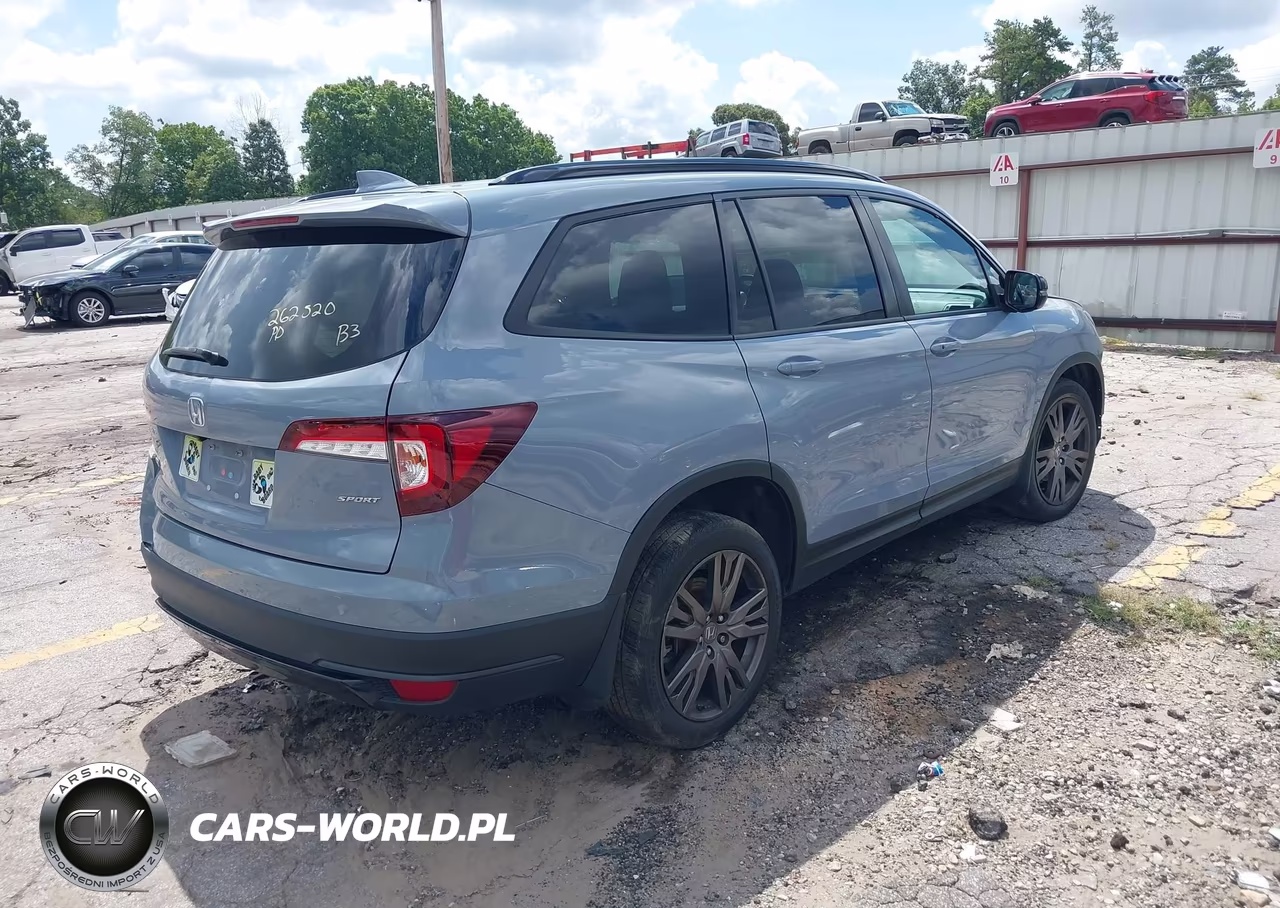 2022 Honda Pilot 2Wd Sport VIN:5FNYF5H36NB016242 - 4