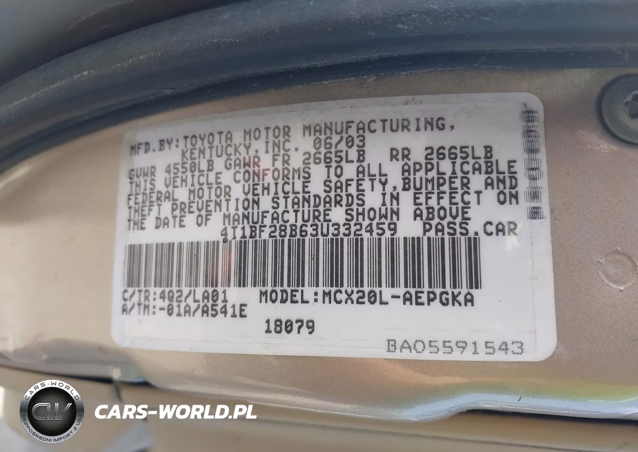 2003 Toyota Avalon Xls VIN:4T1BF28B63U332459 - 9