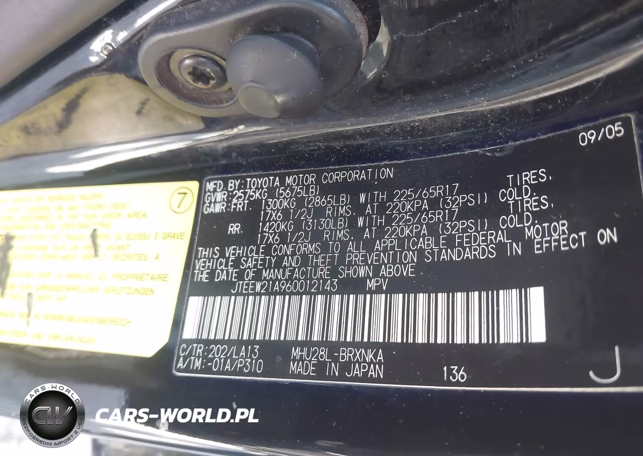 2006 Toyota Highlander Hybrid Limited V6 VIN:JTEEW21A960012143 - 9