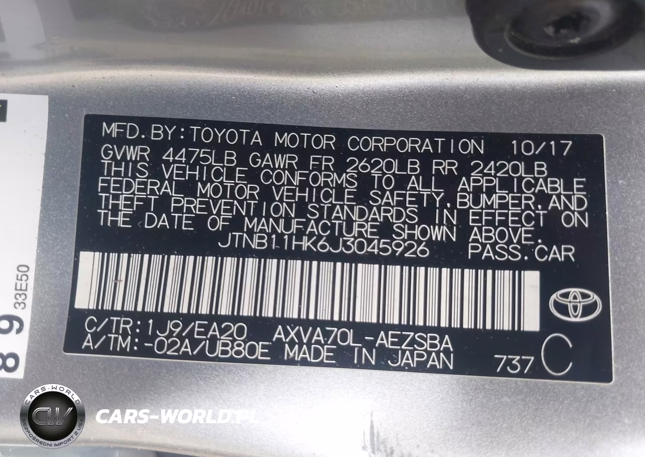 2018 Toyota Camry Se VIN:JTNB11HK6J3045926 - 9