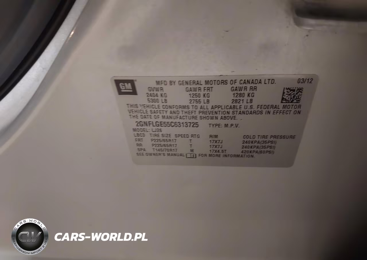 2012 Chevrolet Equinox Ltz VIN:2GNFLGE55C6313725 - 9