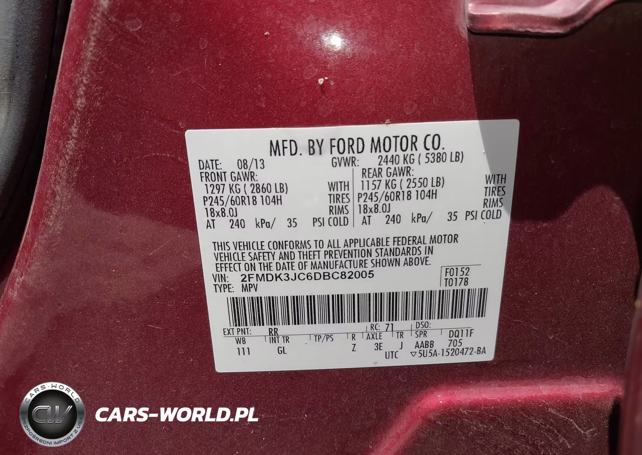 2013 Ford Edge Sel VIN:2FMDK3JC6DBC82005 - 9