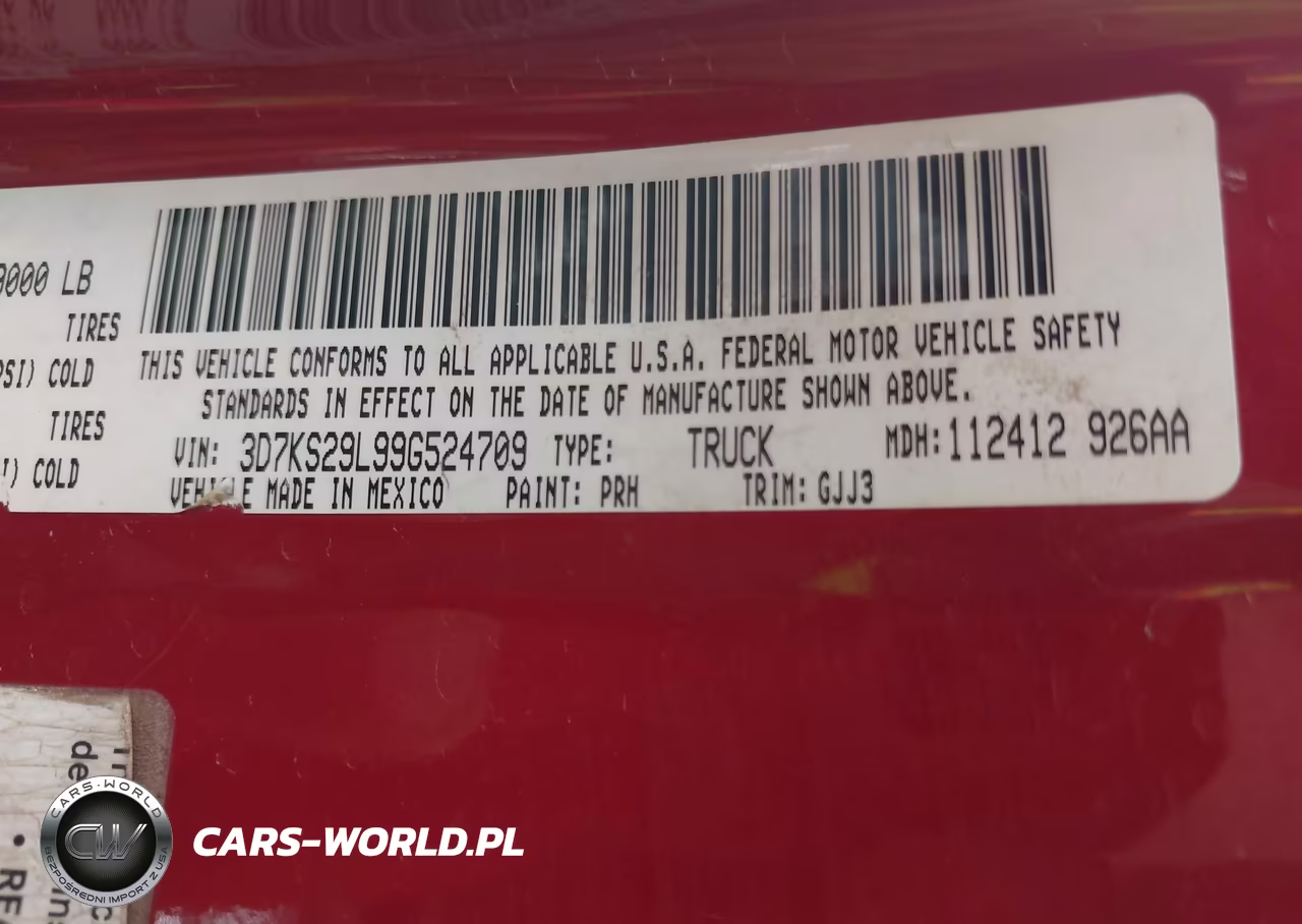 2009 Dodge Ram1500 Crw VIN:3D7KS29L99G524709 - 9
