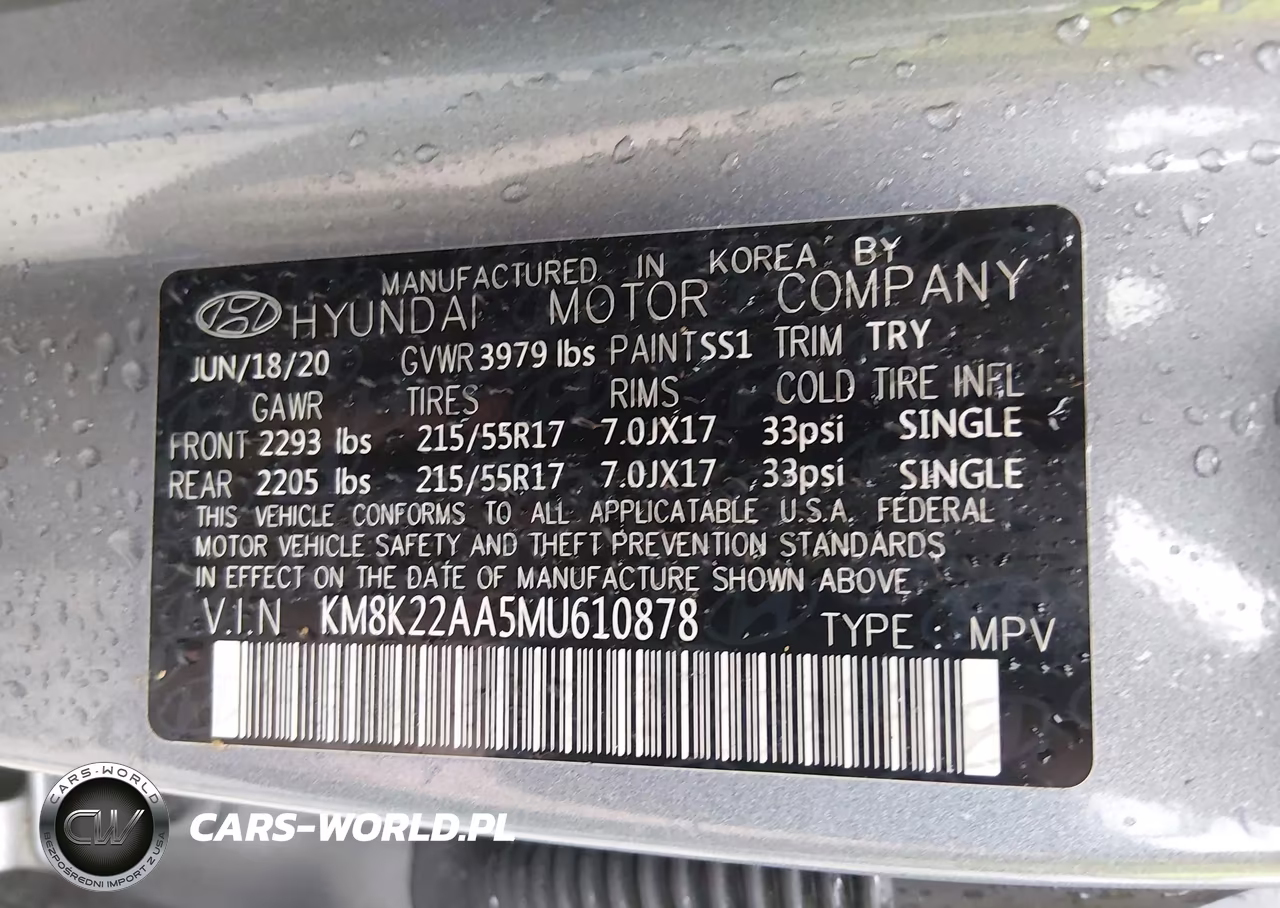 2021 Hyundai Kona Sel VIN:KM8K22AA5MU610878 - 9