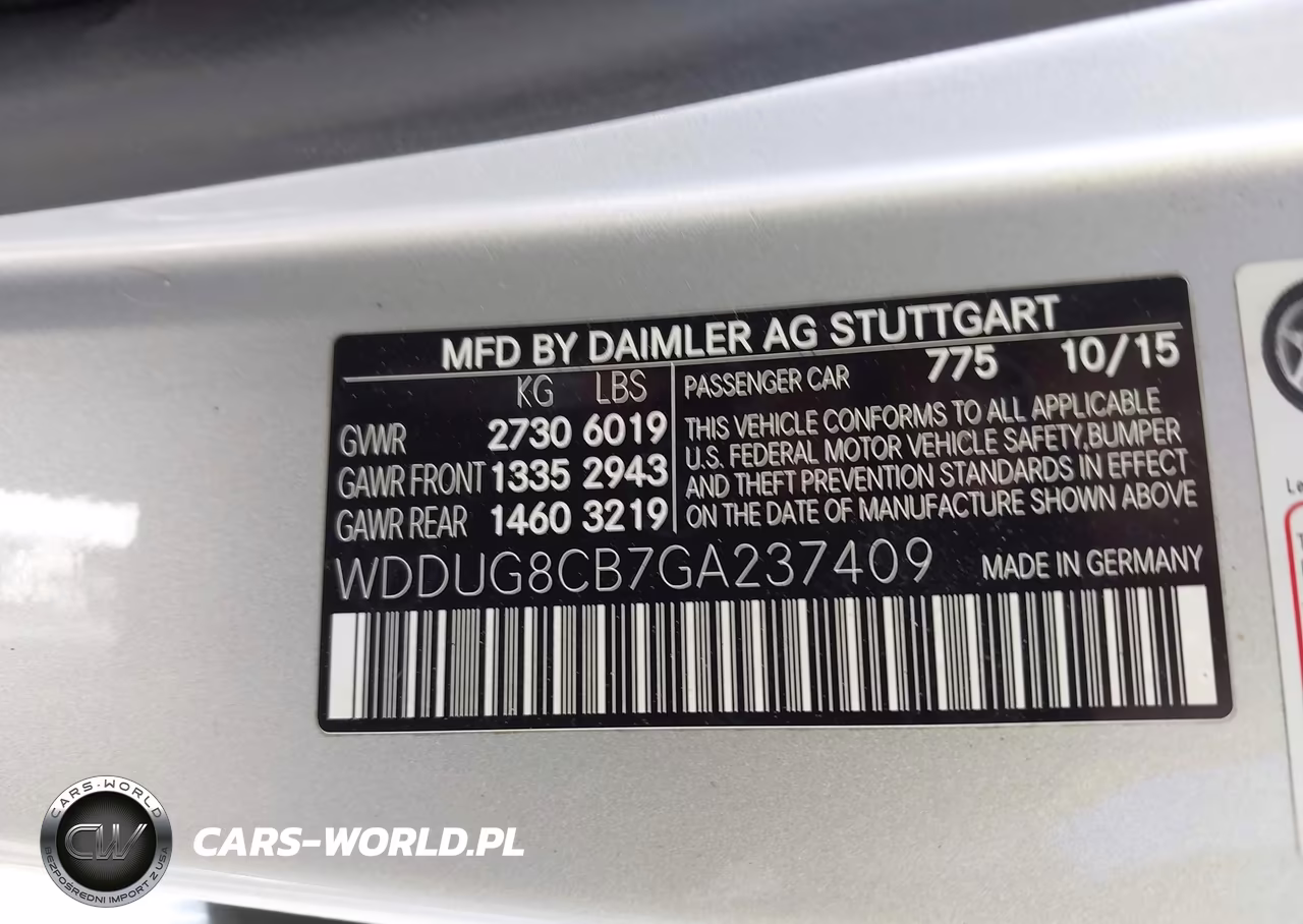 2016 Mercedes-Benz S 550 VIN:WDDUG8CB7GA237409 - 9