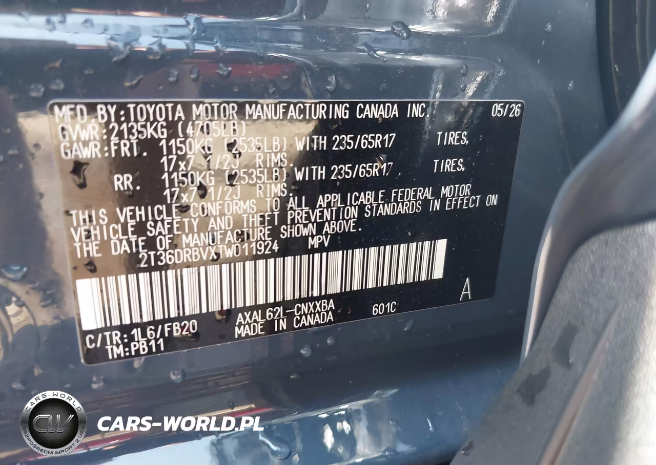 2026 Toyota Rav4 Le VIN:2T36DRBVXTW011924 - 9