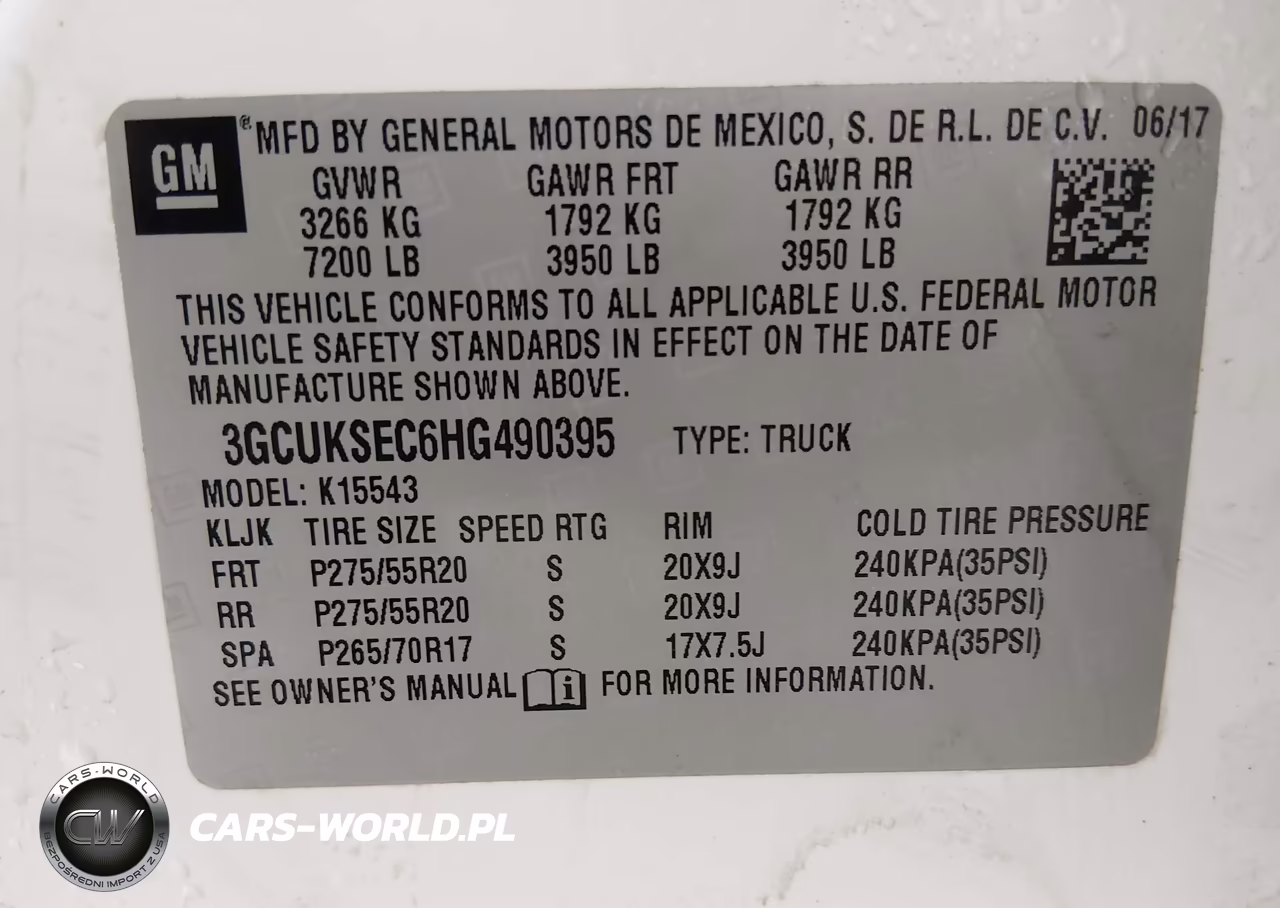 2017 Chevrolet Silverado K1500 Ltz VIN:3GCUKSEC6HG490395 - 9