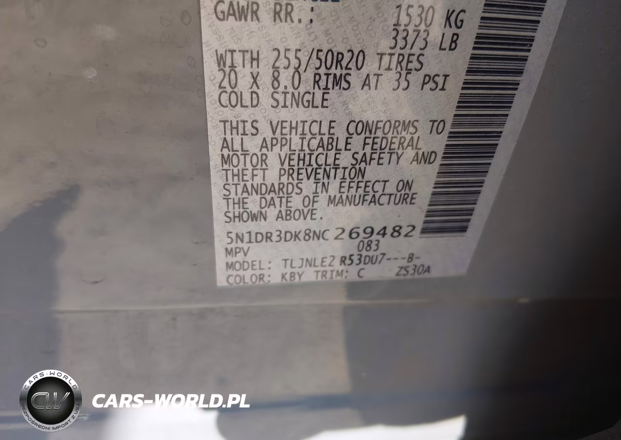 2022 Nissan Pathfinder Platinum 4Wd VIN:5N1DR3DK8NC269482 - 9