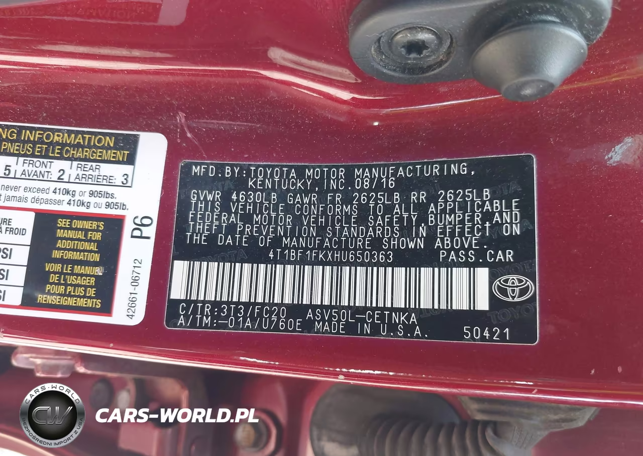 2017 Toyota Camry Le VIN:4T1BF1FKXHU650363 - 9