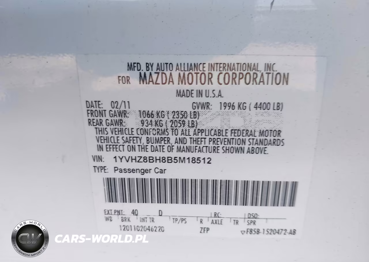 2011 Mazda Mazda6 I Sport VIN:1YVHZ8BH8B5M18512 - 9