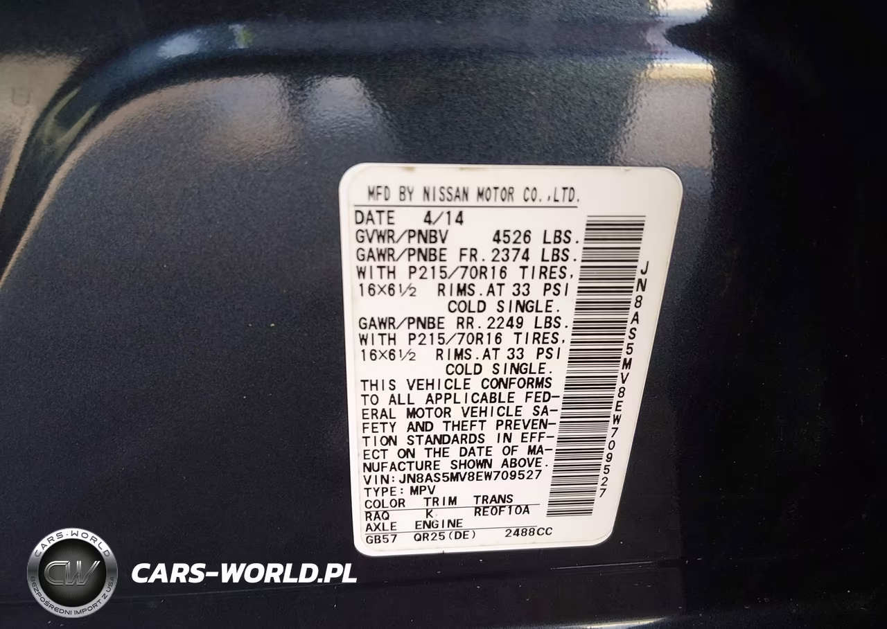 2014 Nissan Rogue Select S VIN:JN8AS5MV8EW709527 - 9